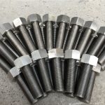 254smo uns s31254 en1.4547 bulloni e dadi 1-1 / 2 ”-8unx180mm asta filettata