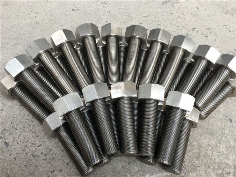 254smo uns s31254 en1.4547 bulloni e dadi 1-1 / 2 ”-8unx180mm asta filettata